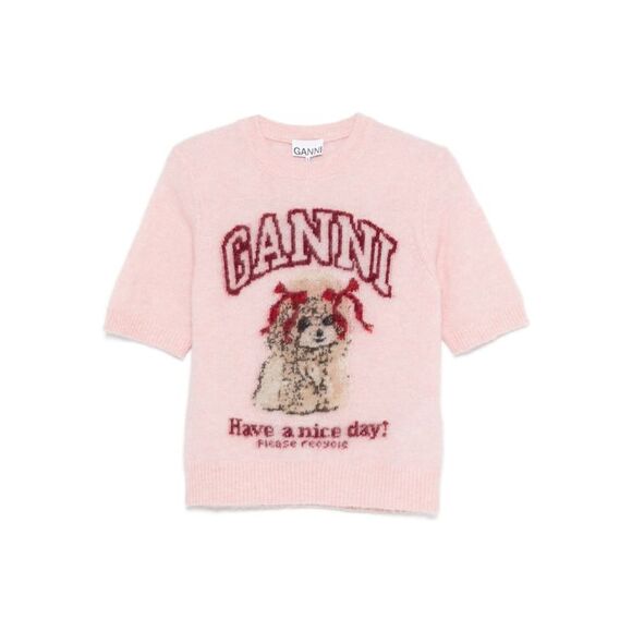 Ganni Women's T-Shirts And Polos Pink